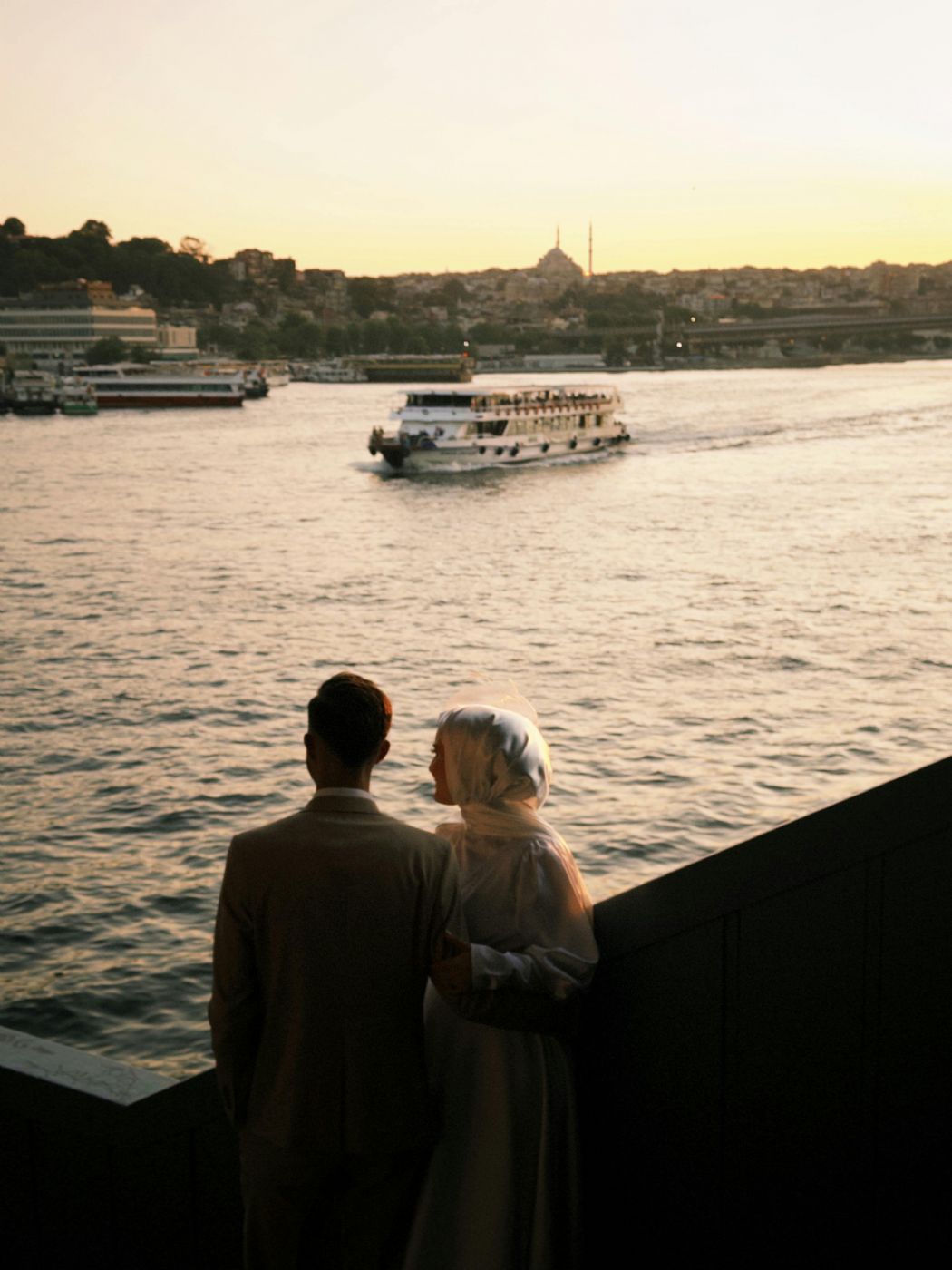 Wedding on a Boat in the Bosphorus in Istanbul